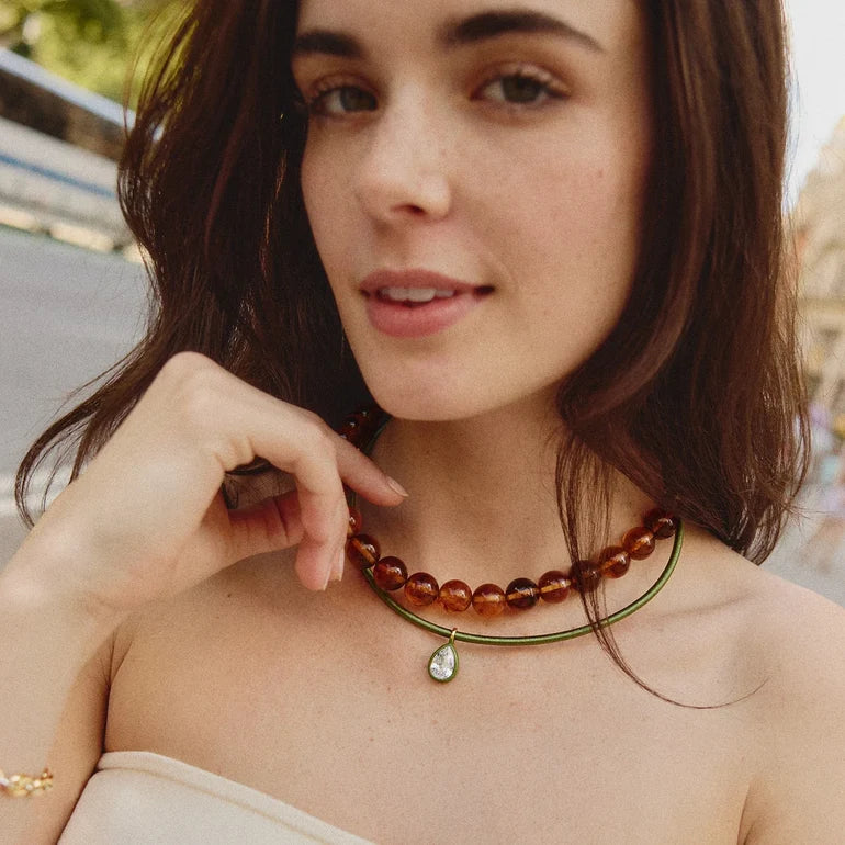LINDSEY CRYSTAL COLLAR NECKLACE