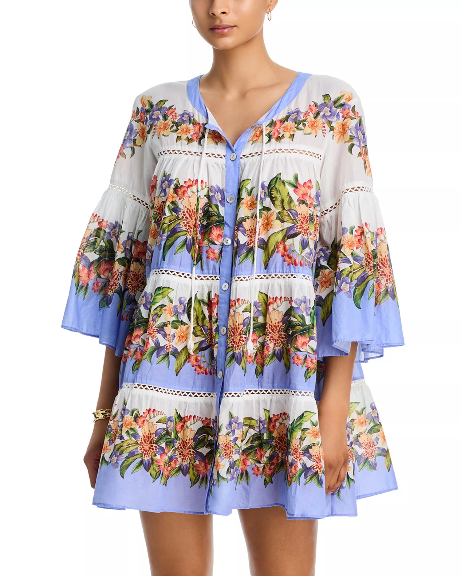 HILO STRIPES BLUSH MINI DRESS