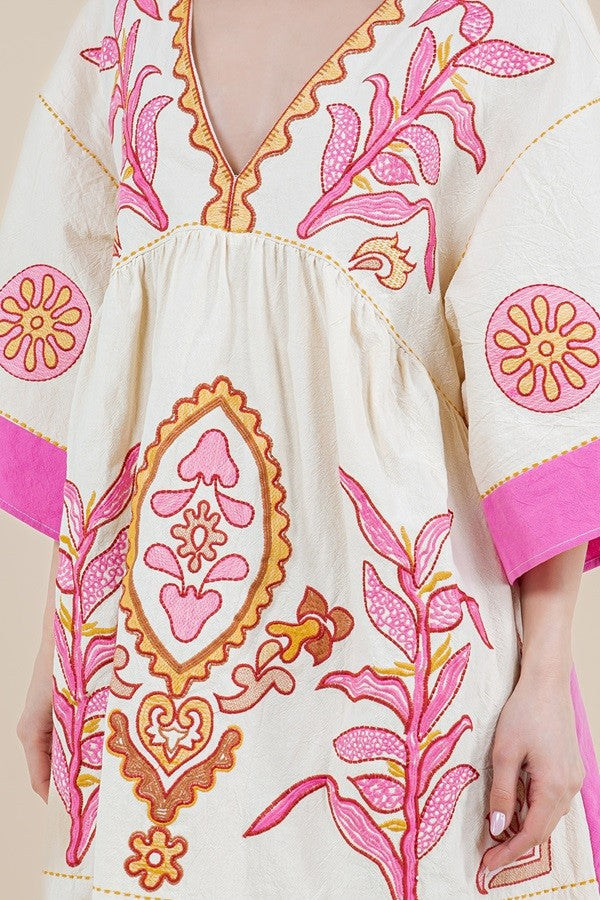 LS EMBROIDERY DRESS