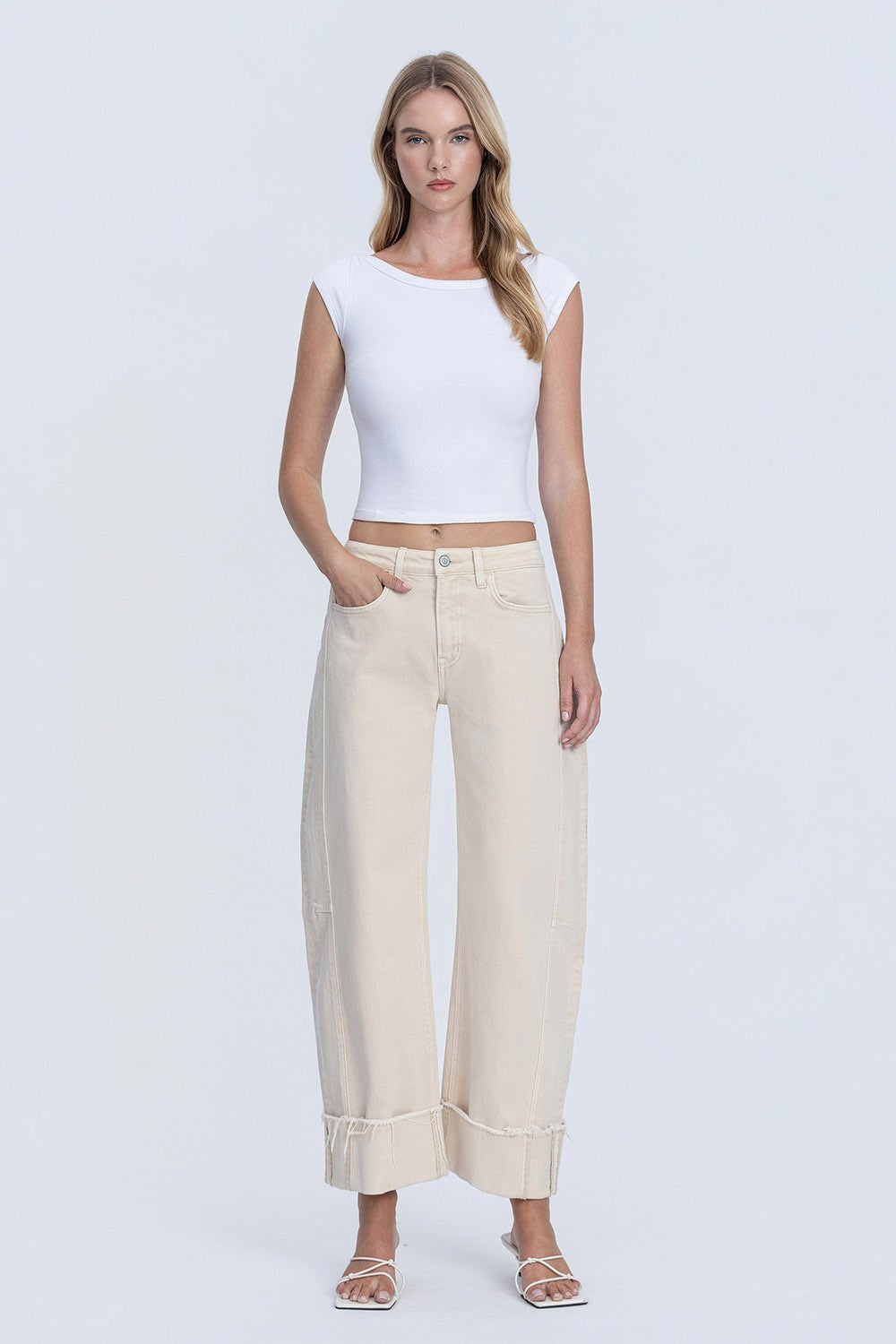 HIGH RISE CUFFED BARREL