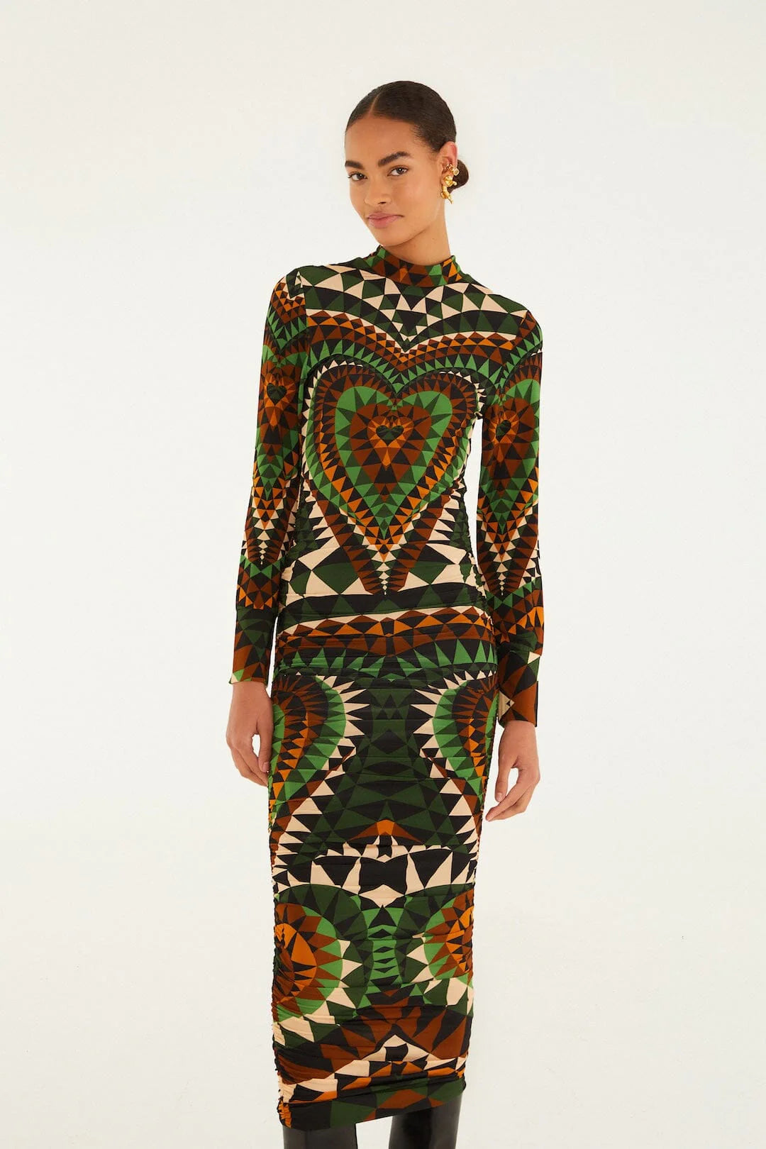 HEART DECO JERSEY DRESS