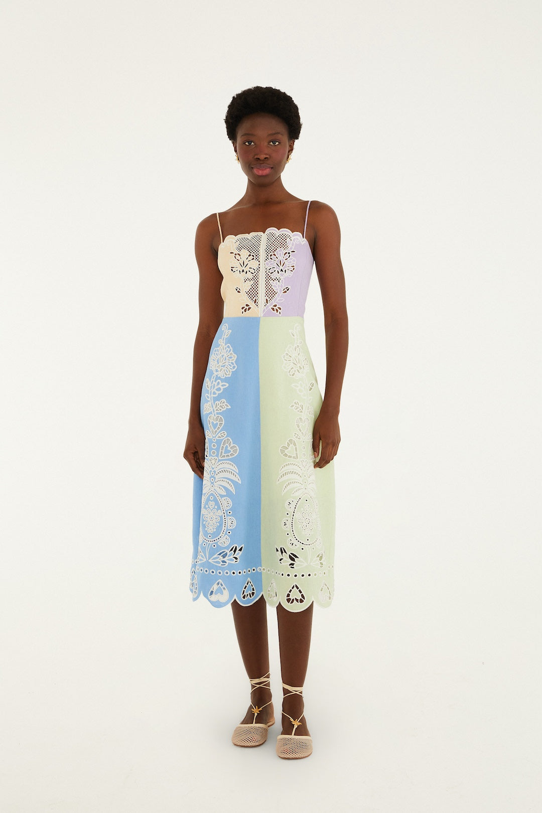 MULTI EMBROIDERY MIDI