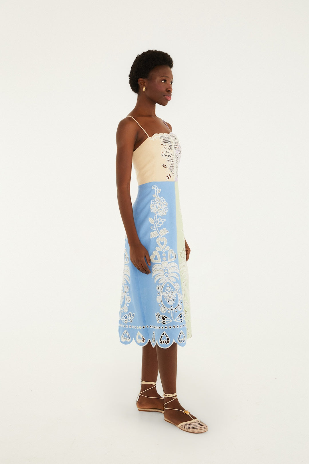 MULTI EMBROIDERY MIDI