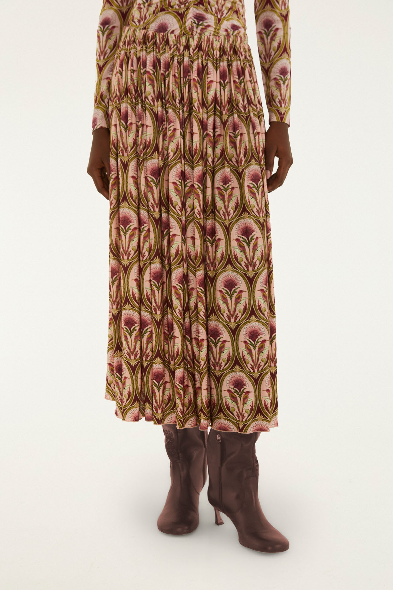 GARDEN MEDAL MIDI SKIRT