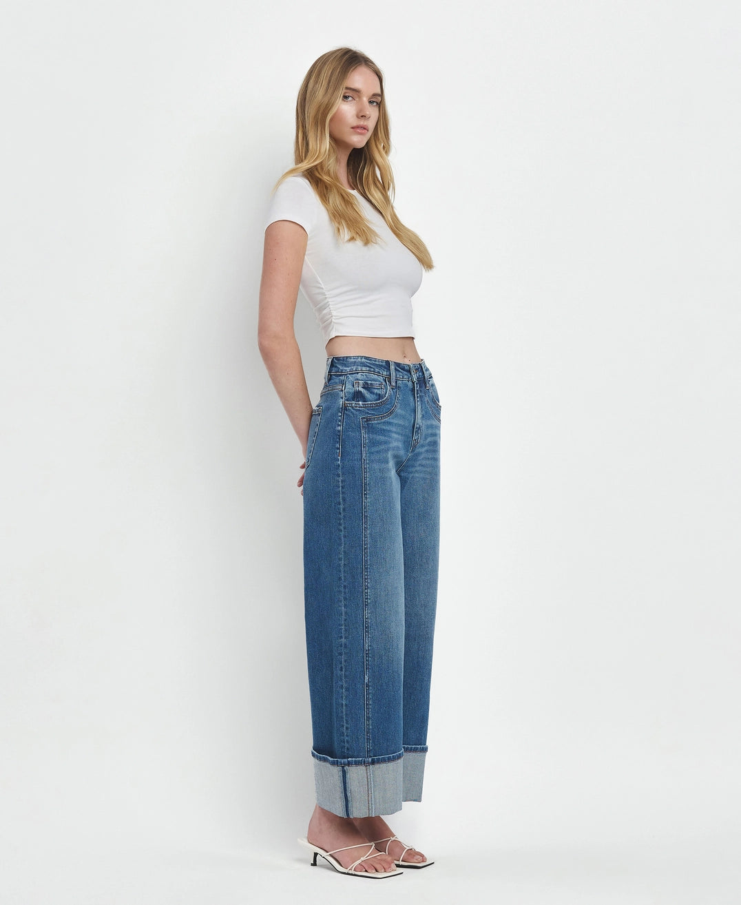 CUFFED BAGGY HIGH RISE