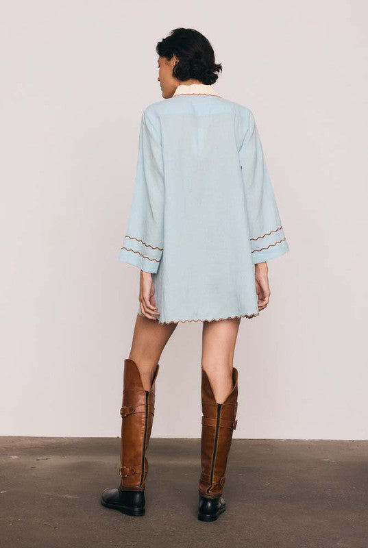 SCALLOP MINI DRESS