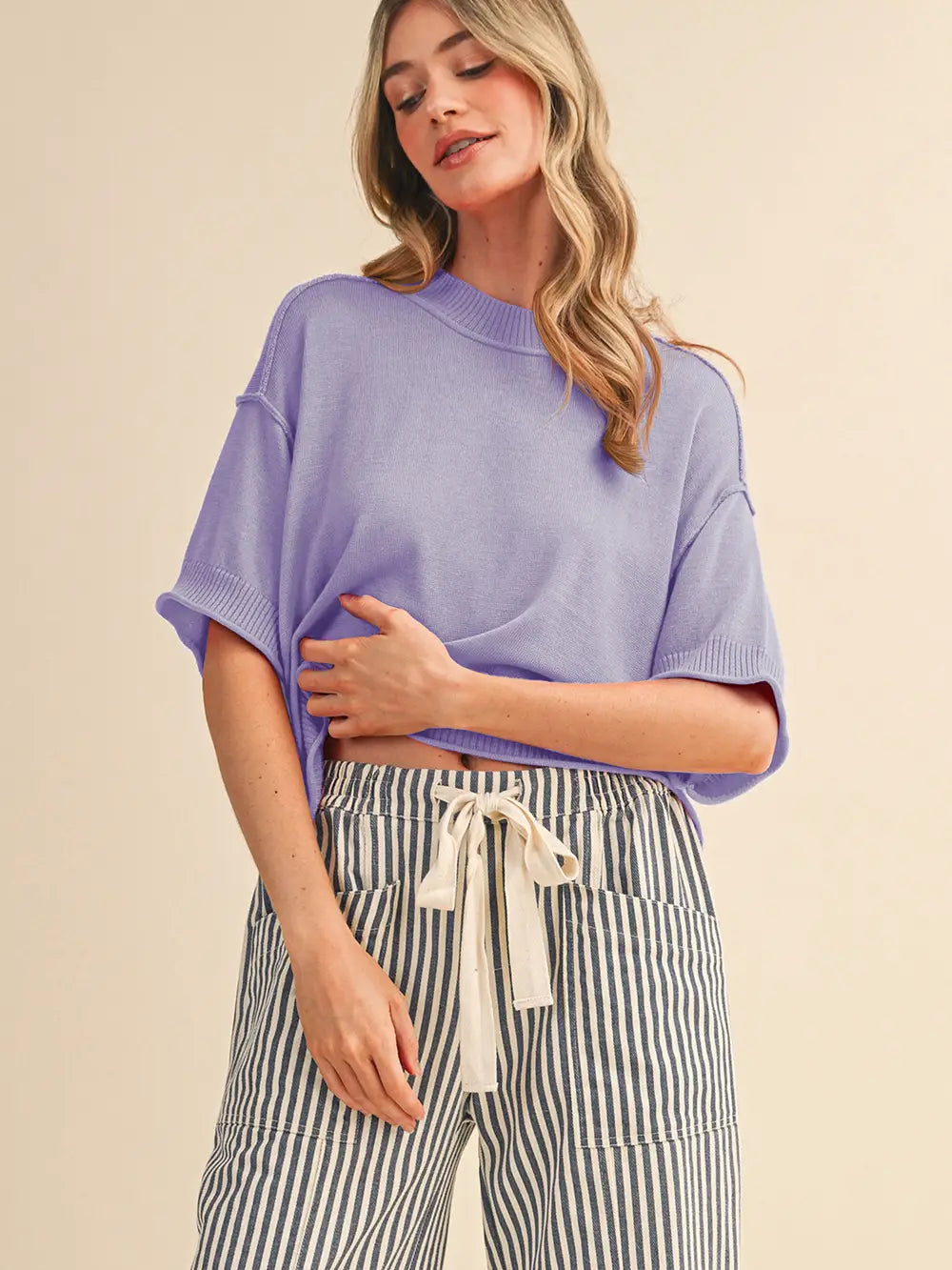 MOCK NECK SHORT SLEEVE