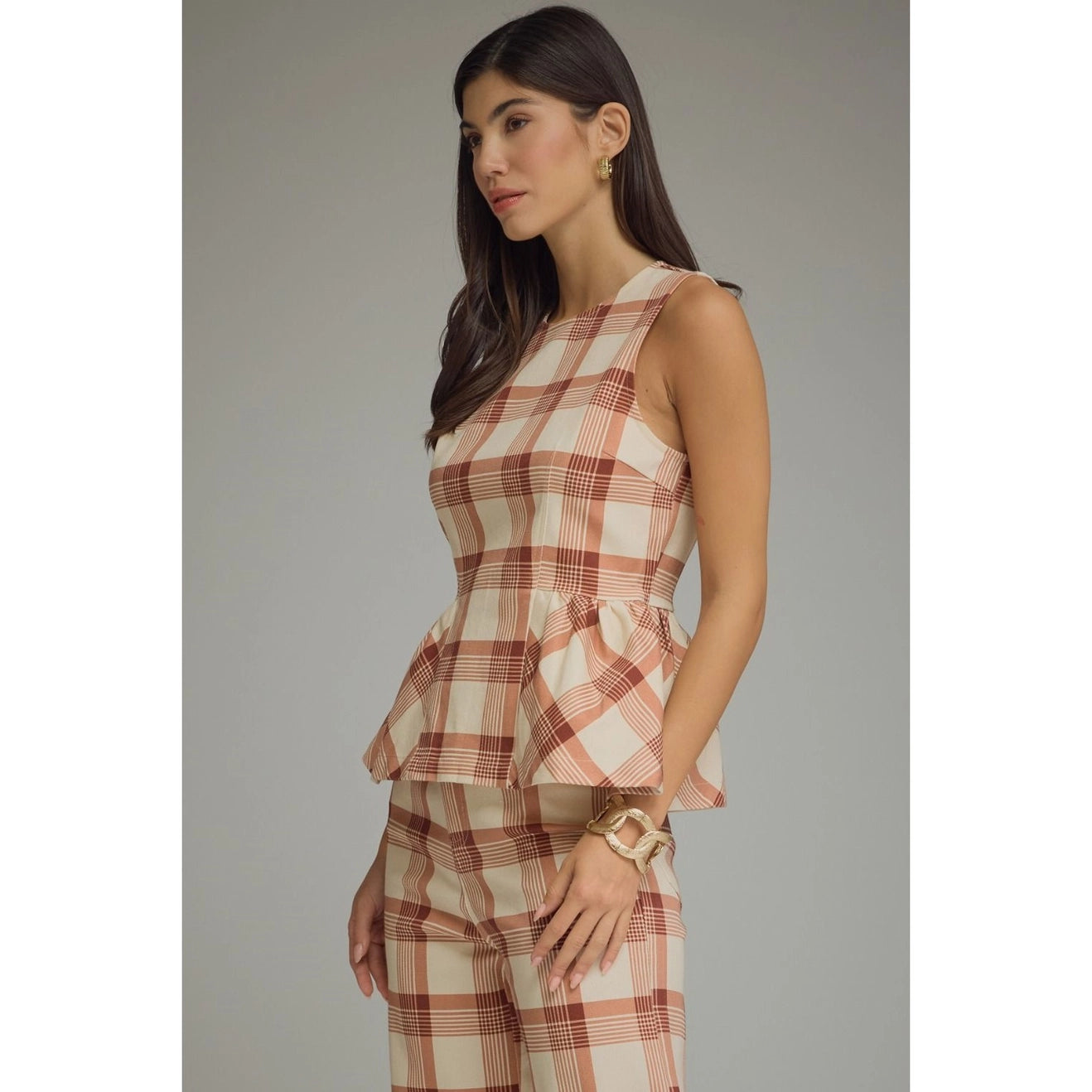 PLAID TOP