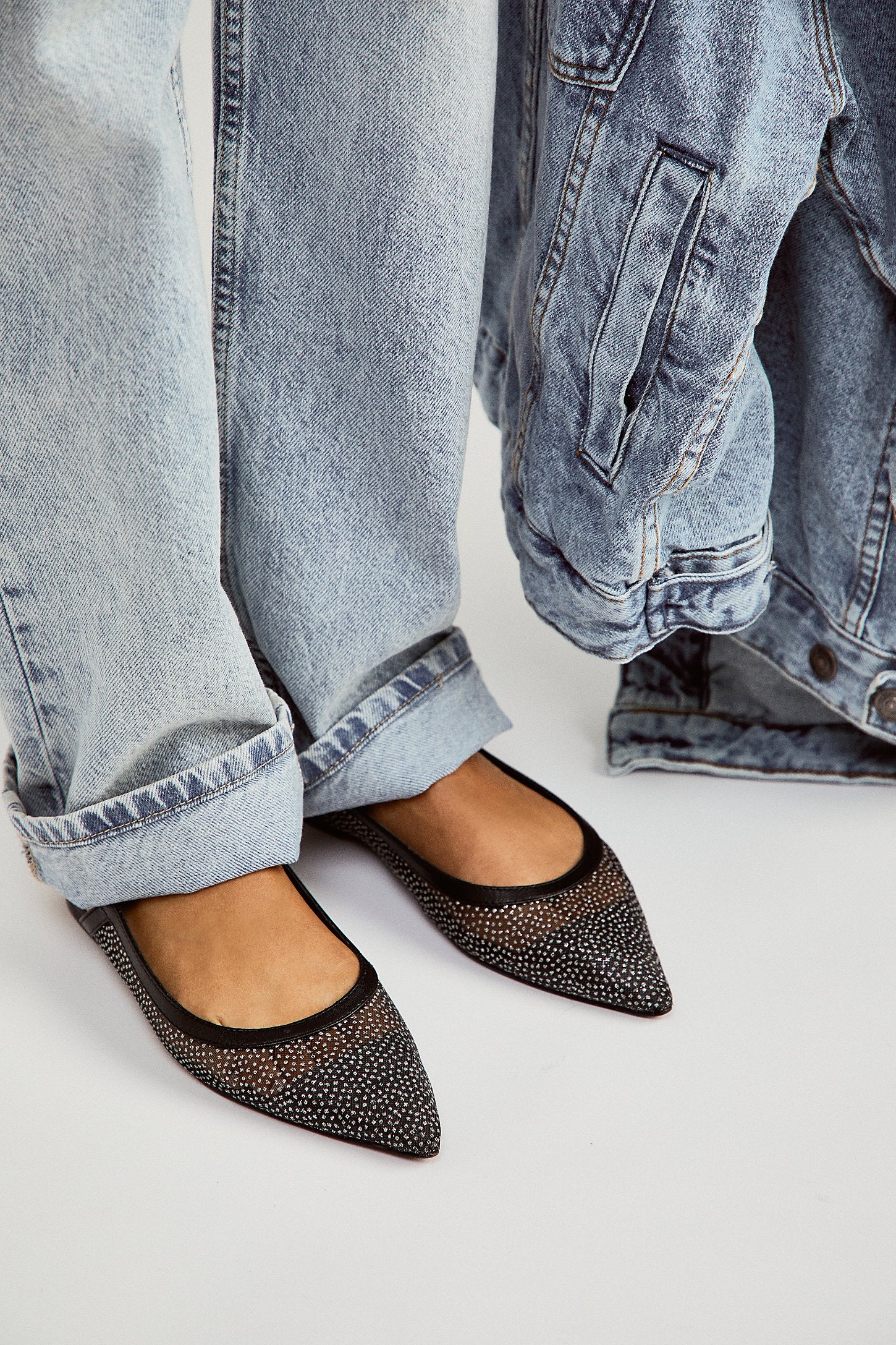 SHEER GLITTER JULES FLAT-FREE PEOPLE-Harringtons Boutique