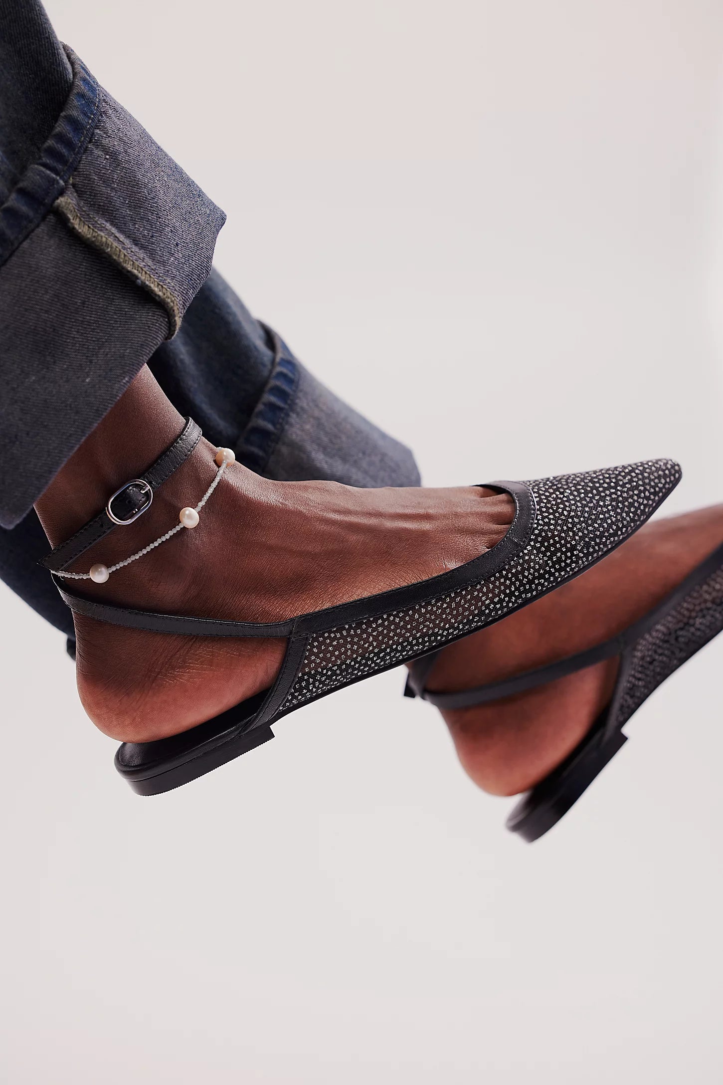 SHEER GLITTER JULES FLAT-FREE PEOPLE-Harringtons Boutique