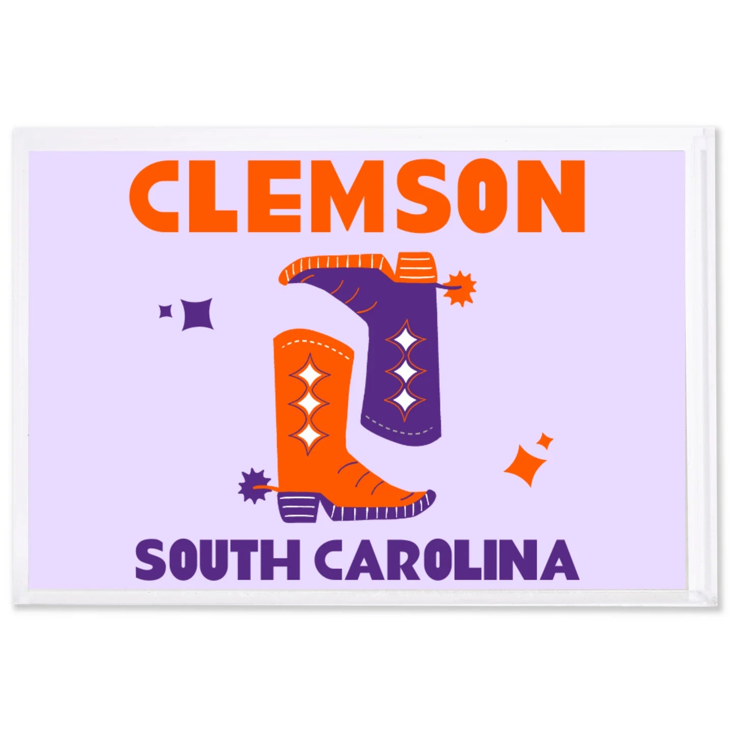 CLEMSON KICKOFF SMALL TRAY