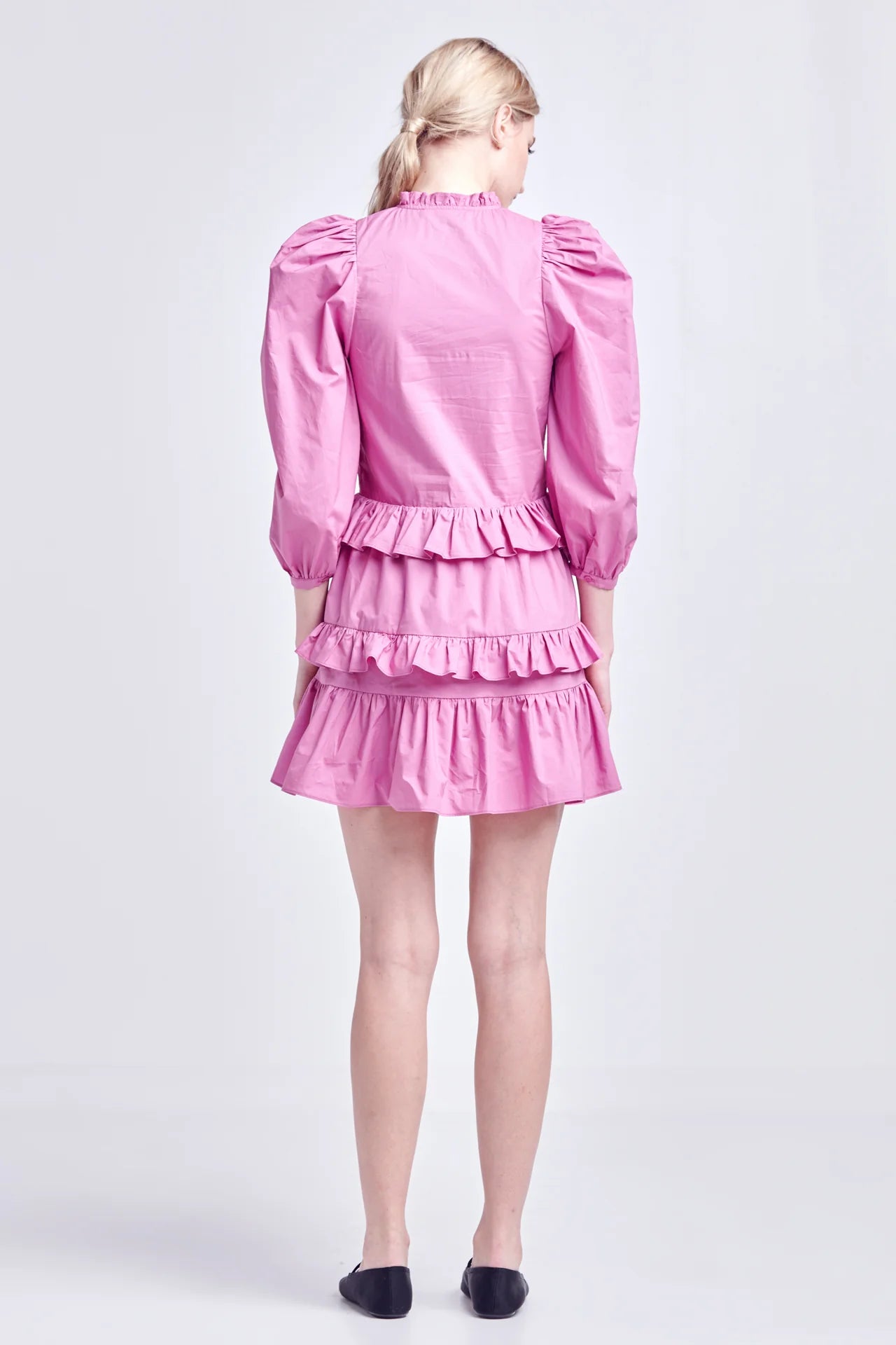 ORCHID SMOCKING MINI DRESS