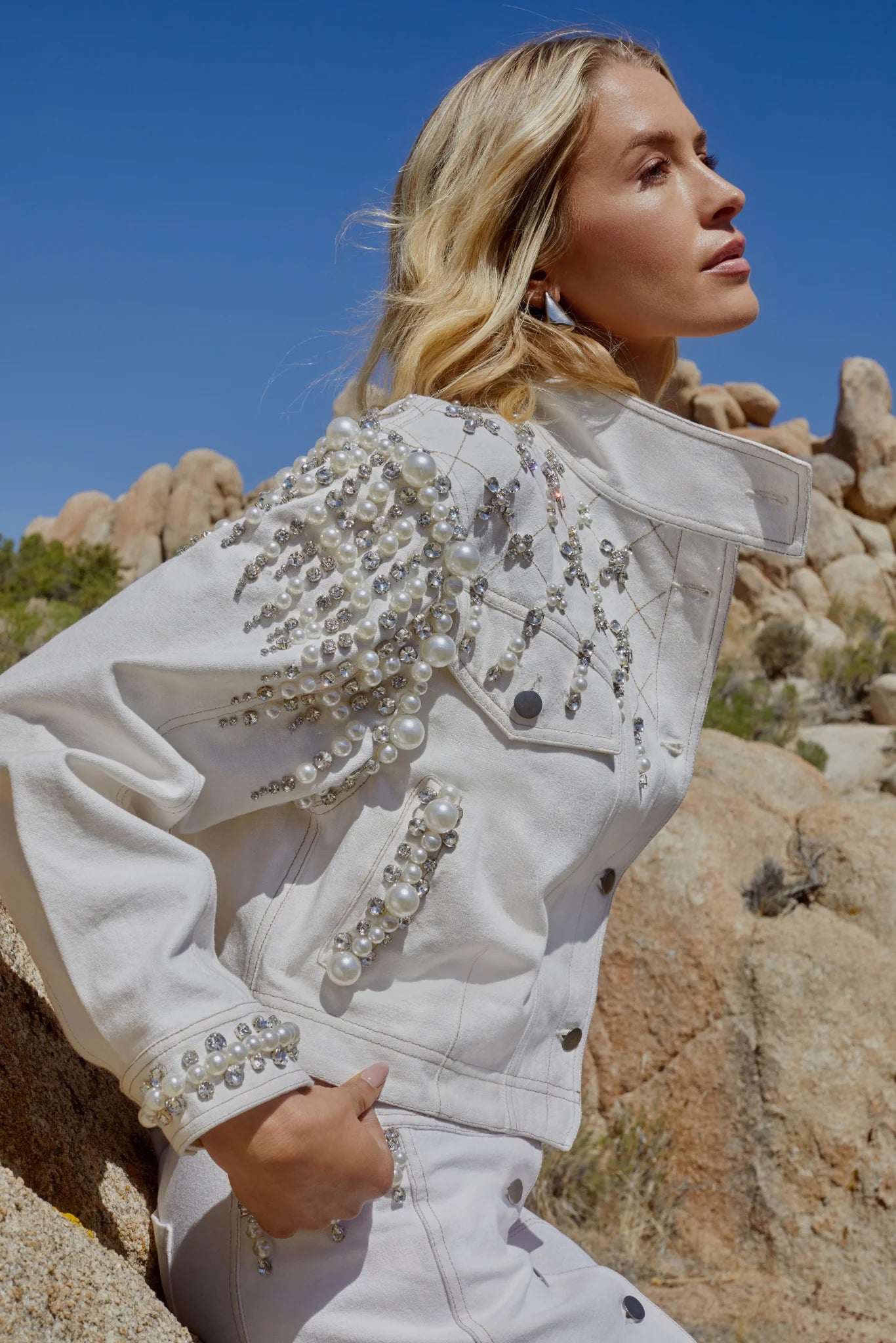 RHINESTONE HARPER SKIRT