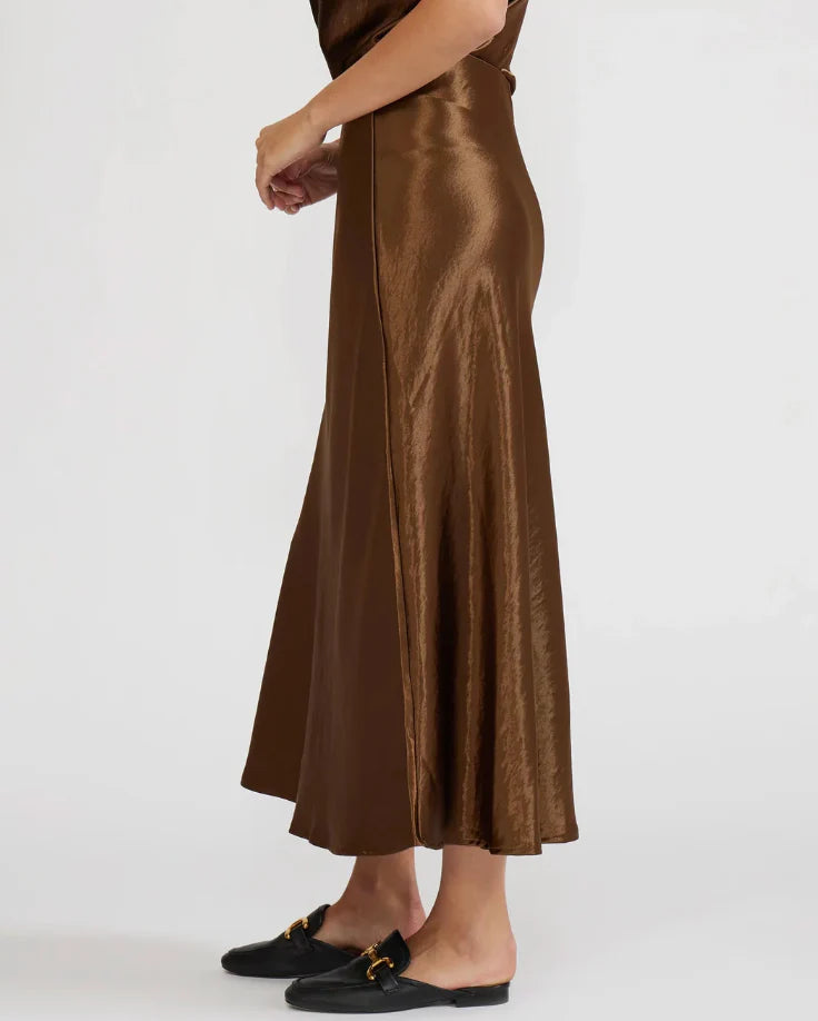 BARBARA SATIN SKIRT