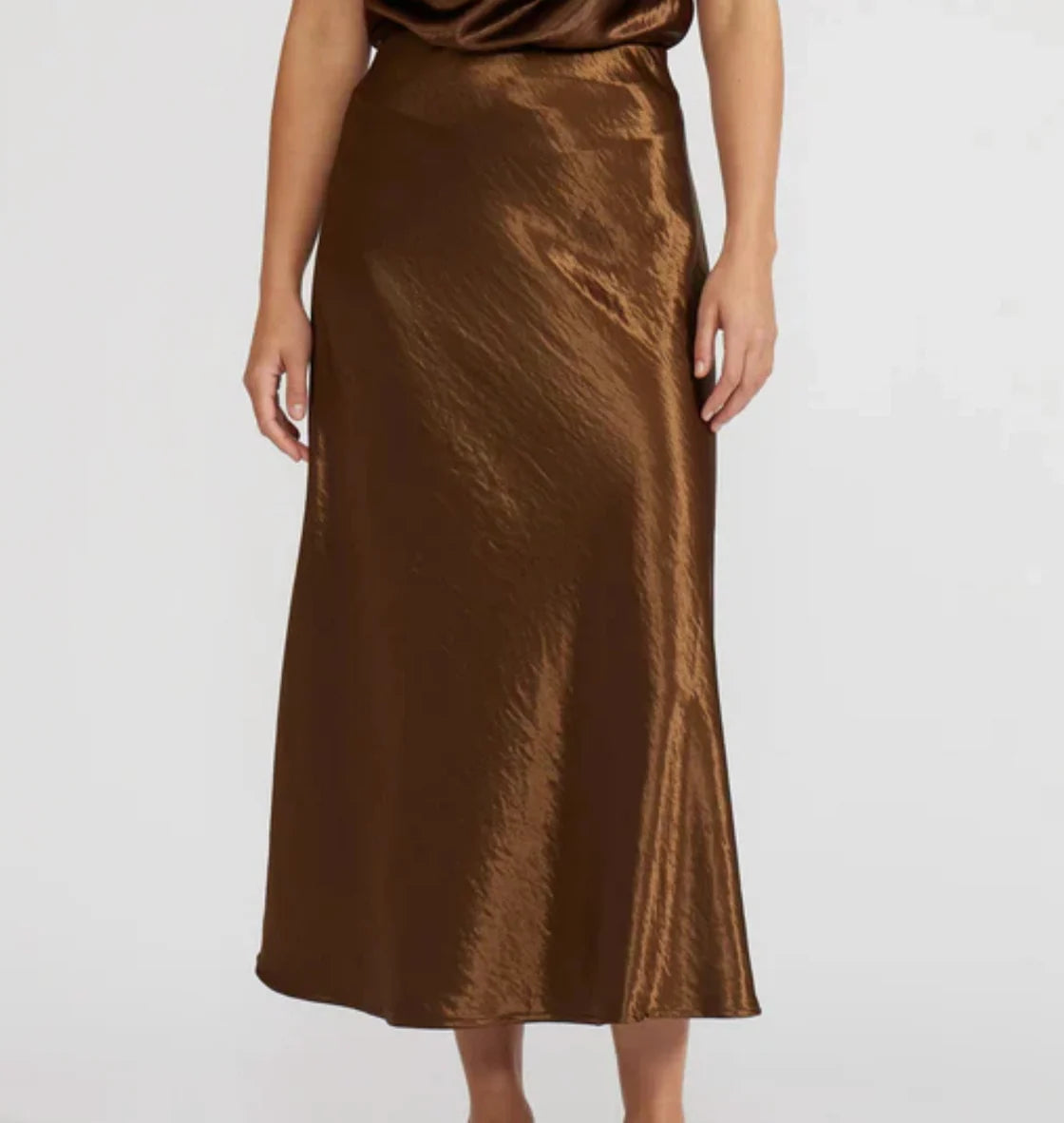 BARBARA SATIN SKIRT