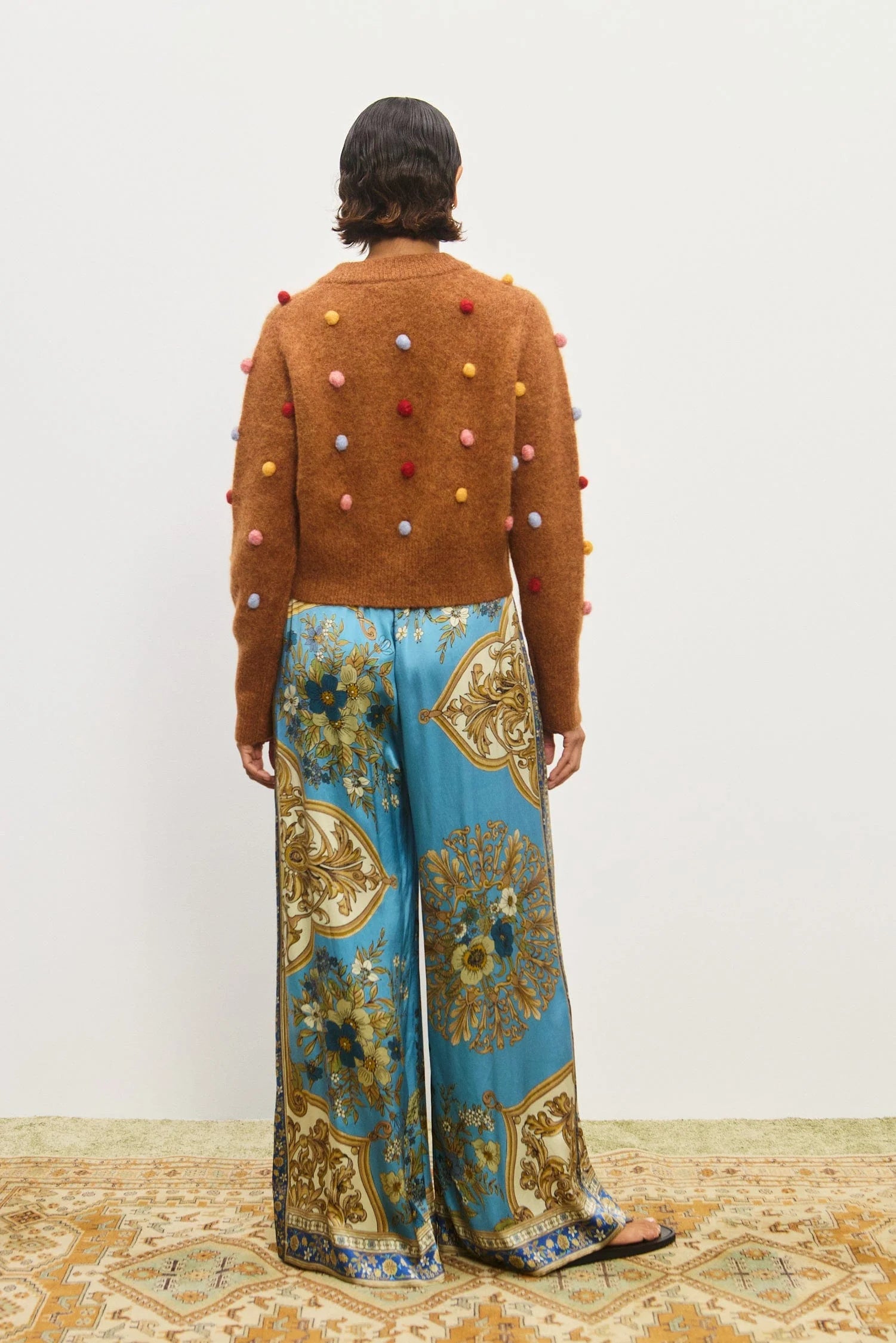ELIA TOBACCO CROPPED CARDI