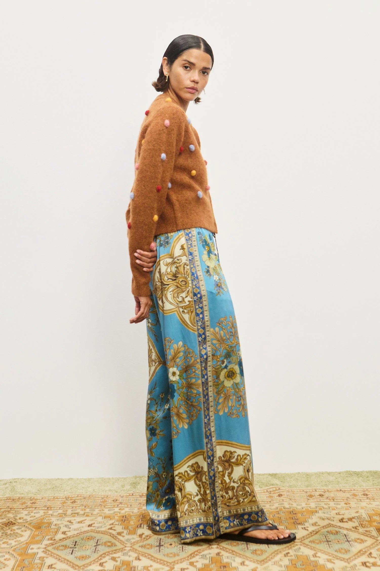 ELIA TOBACCO CROPPED CARDI