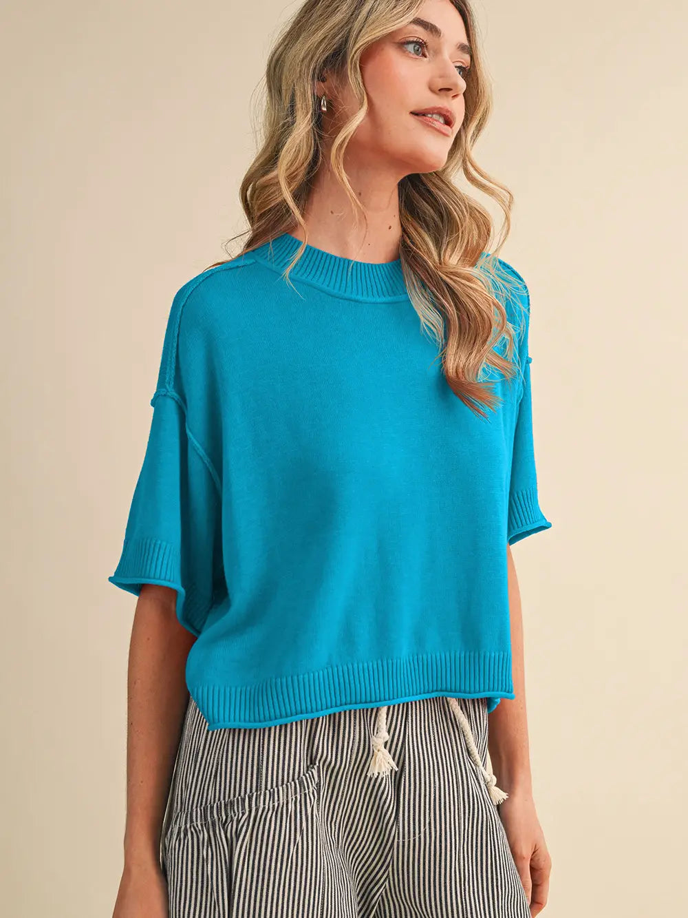 MOCK NECK SHORT SLEEVE