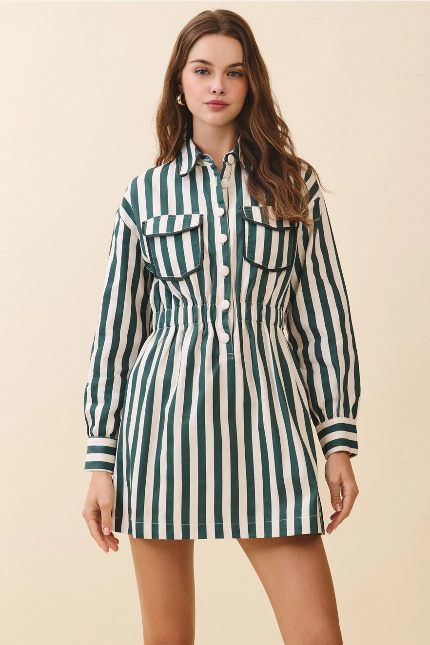 STRIPED SHIRT MINI