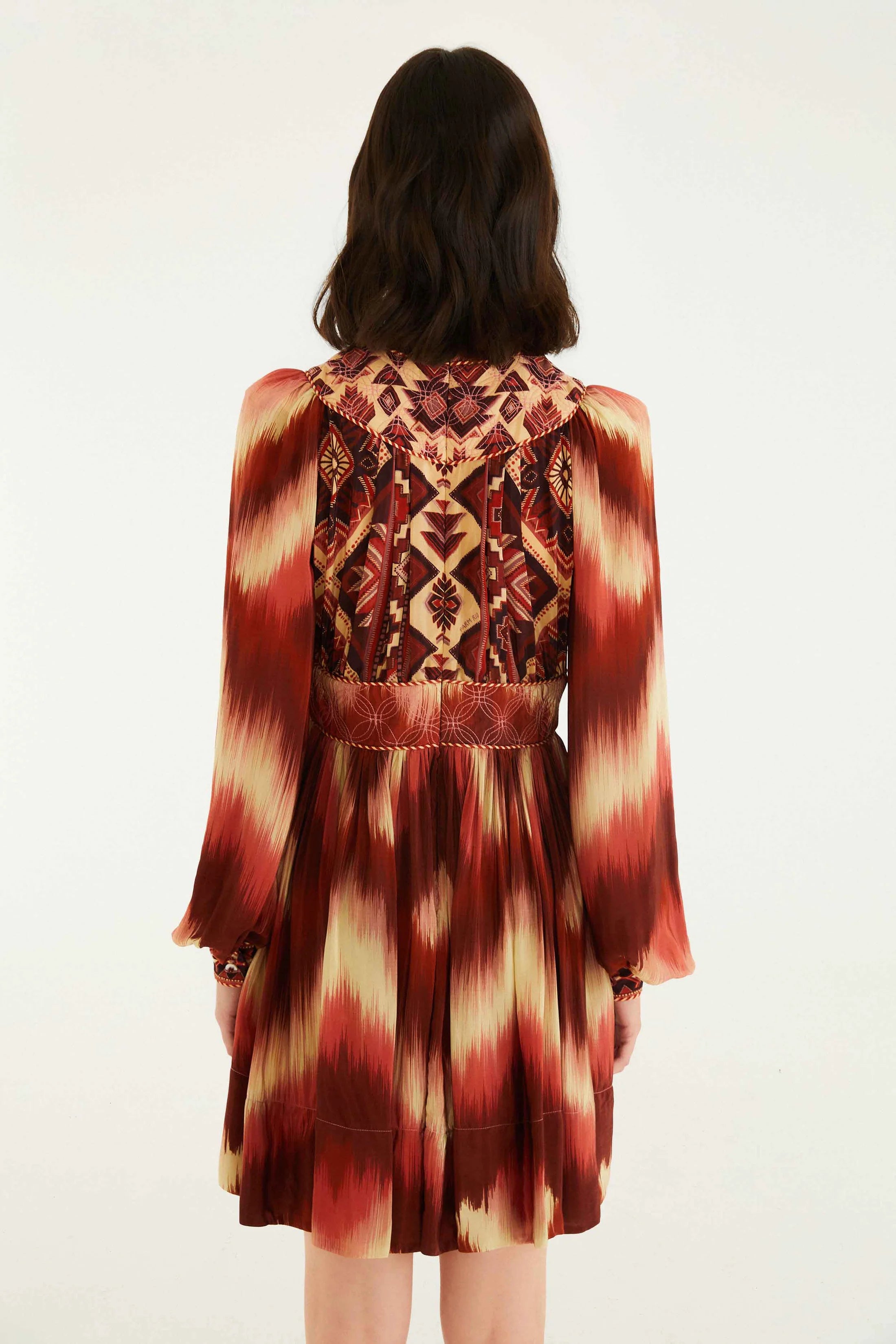 AMANDA STRIPES TAPESTRY DRESS