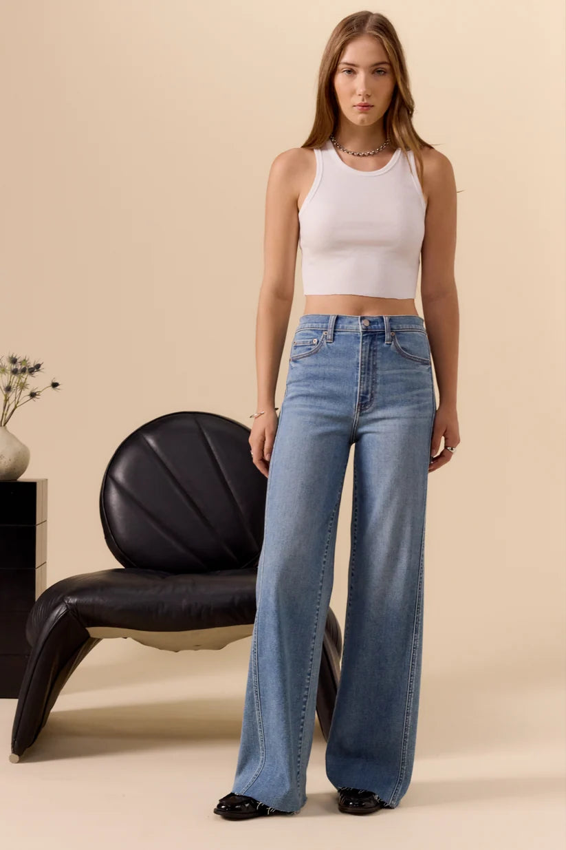 DAZE FAR OUT SEAM WIDE LEG JEANS