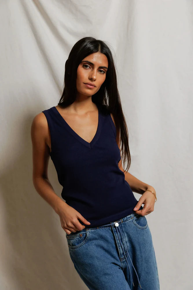 MALLORY LUXE RIB TANK