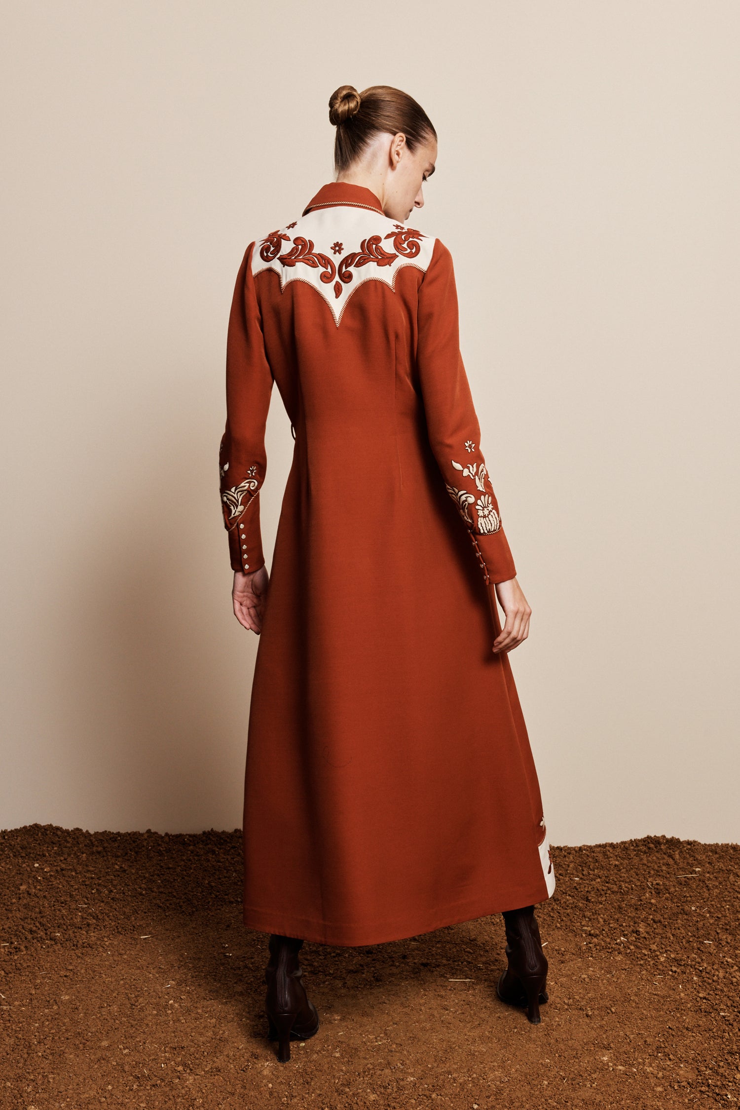 DUKE EMBROIDERED SHIRTDRESS