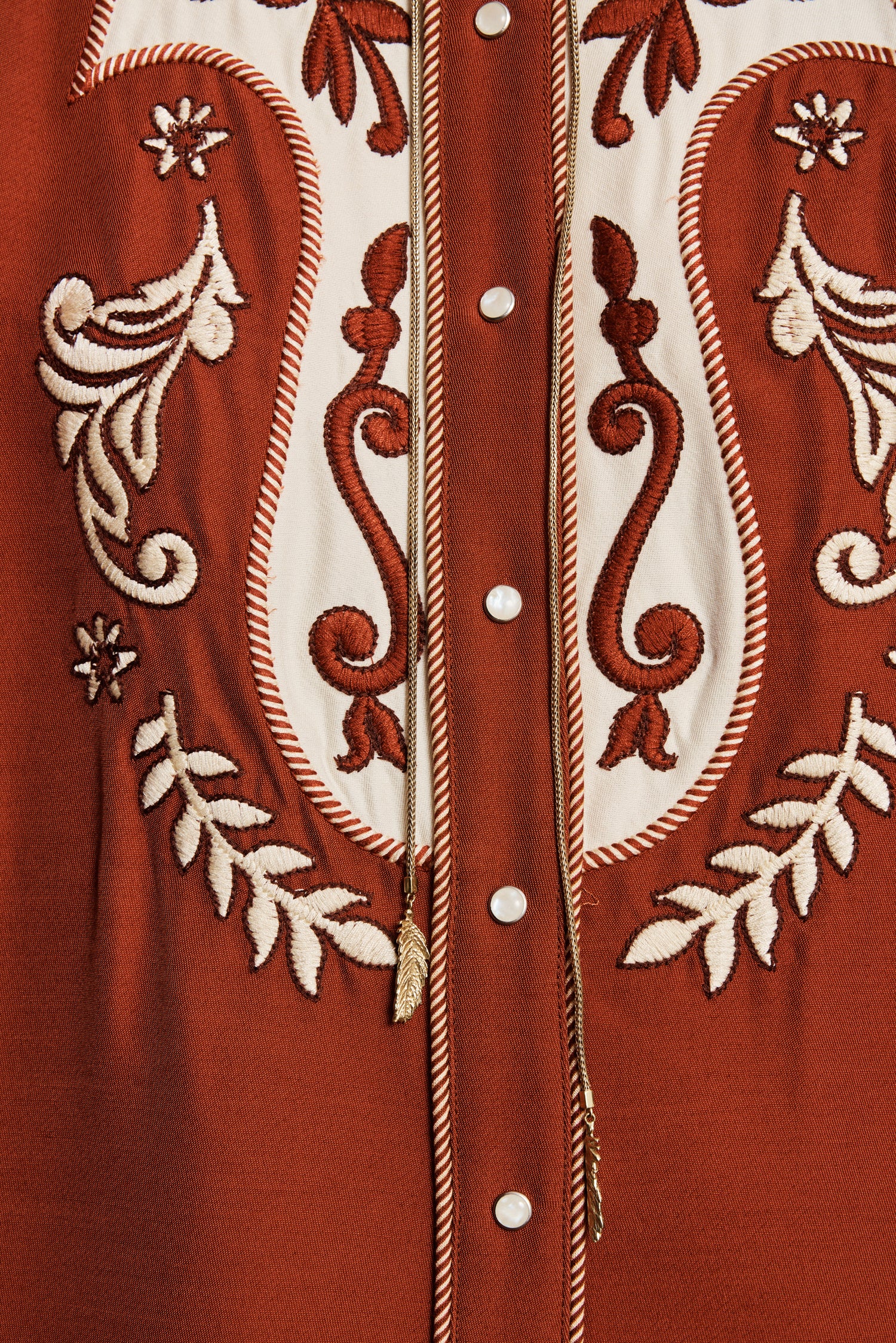 DUKE EMBROIDERED SHIRTDRESS