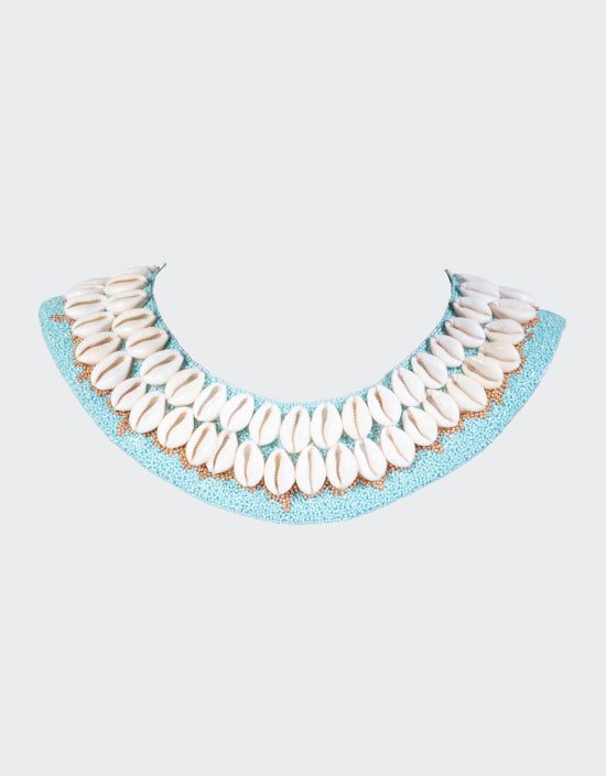 SEASHELL BEADED NECKLACE