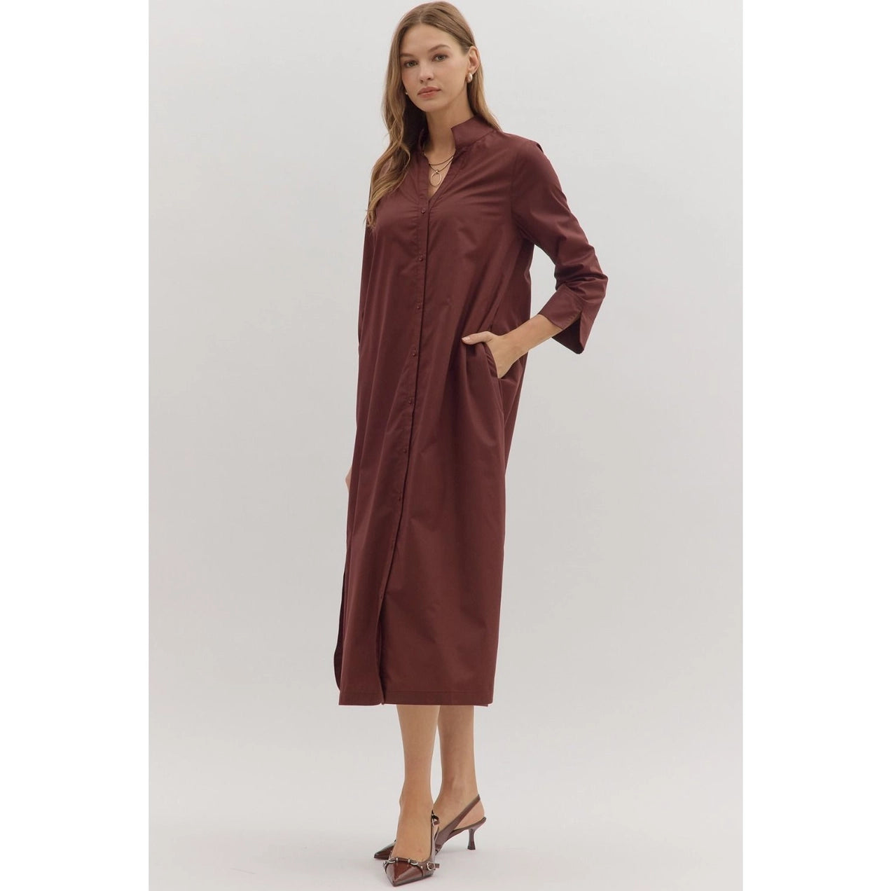 MERLOT MIDI DRESS