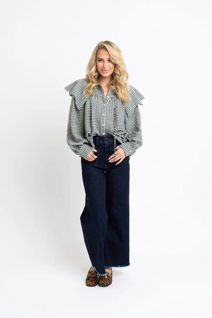 GINGHAM PETER PAN TOP