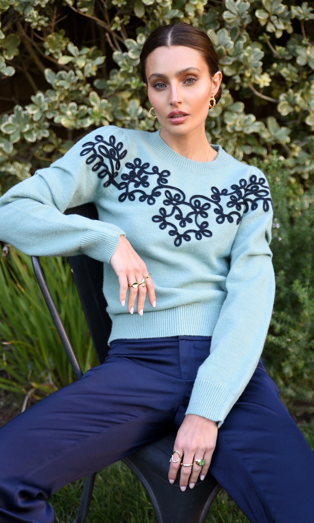 COOPER EMBROIDERED SWEATER