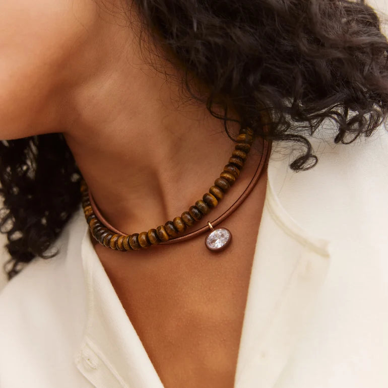 LINDSEY CRYSTAL COLLAR NECKLACE