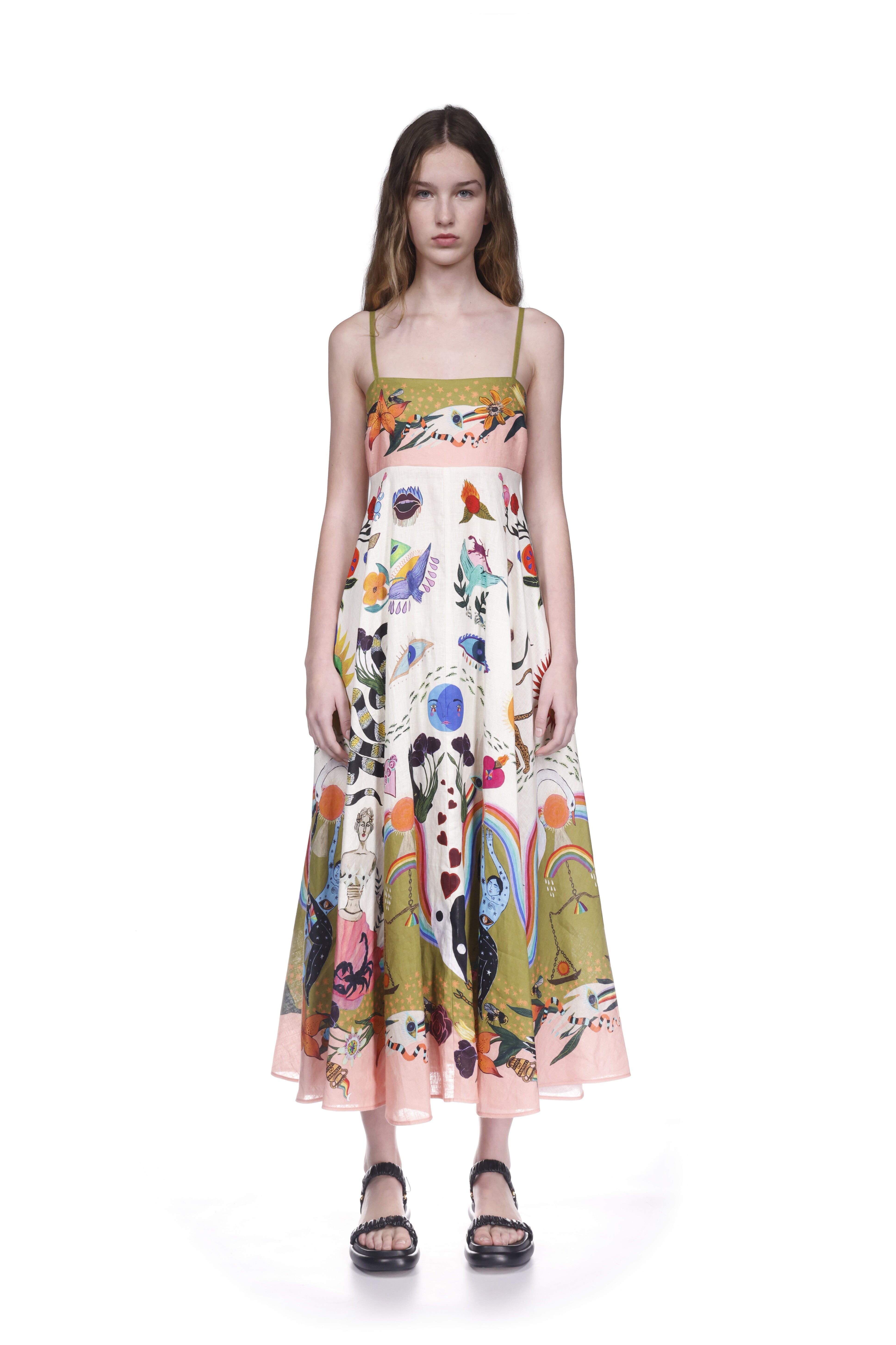 alemais evergreen sundress