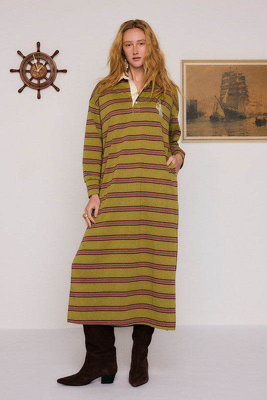 STRIPE SPORTS MIDI