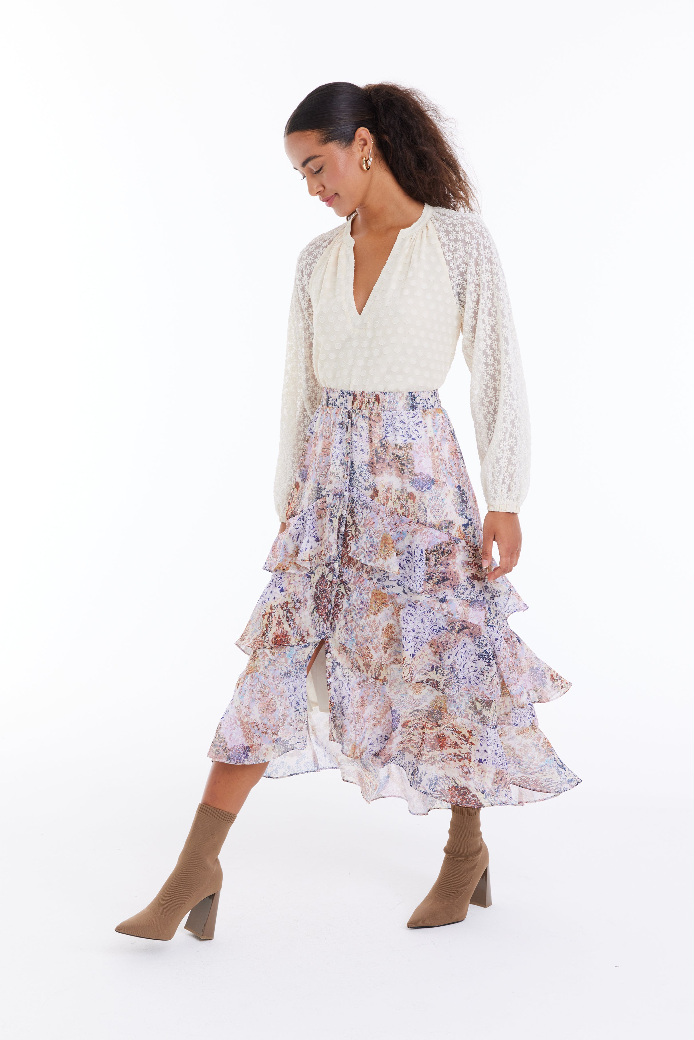 Allison New York Ella midi skirt