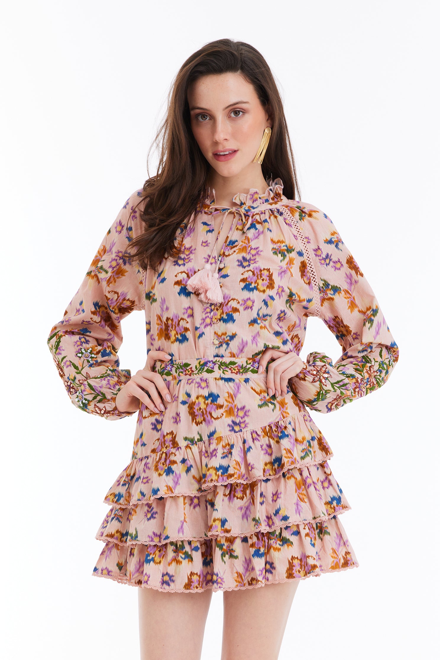 EMBROIDERED ARIANA SKIRT