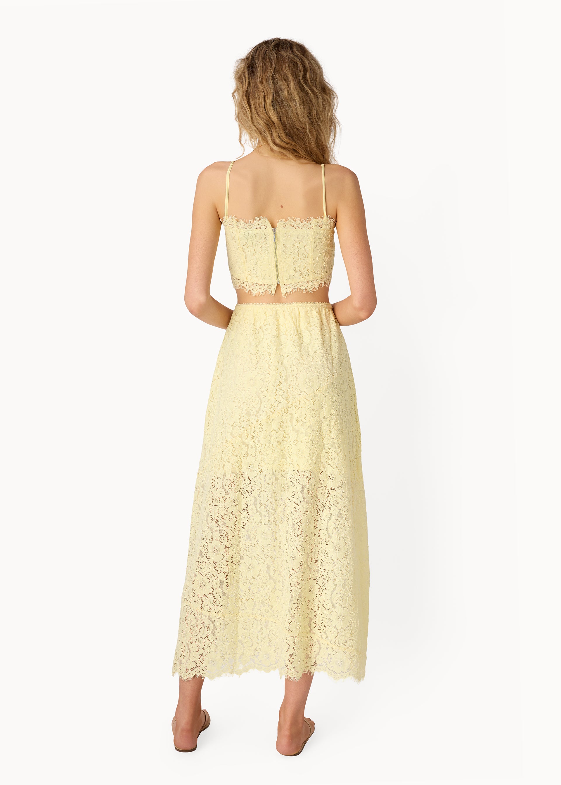 EFFIE LACE MIDI SKIRT