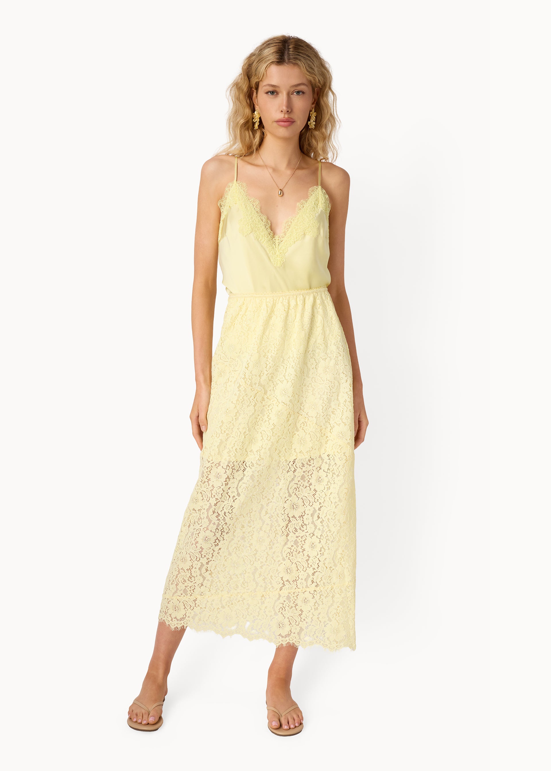 EFFIE LACE MIDI SKIRT