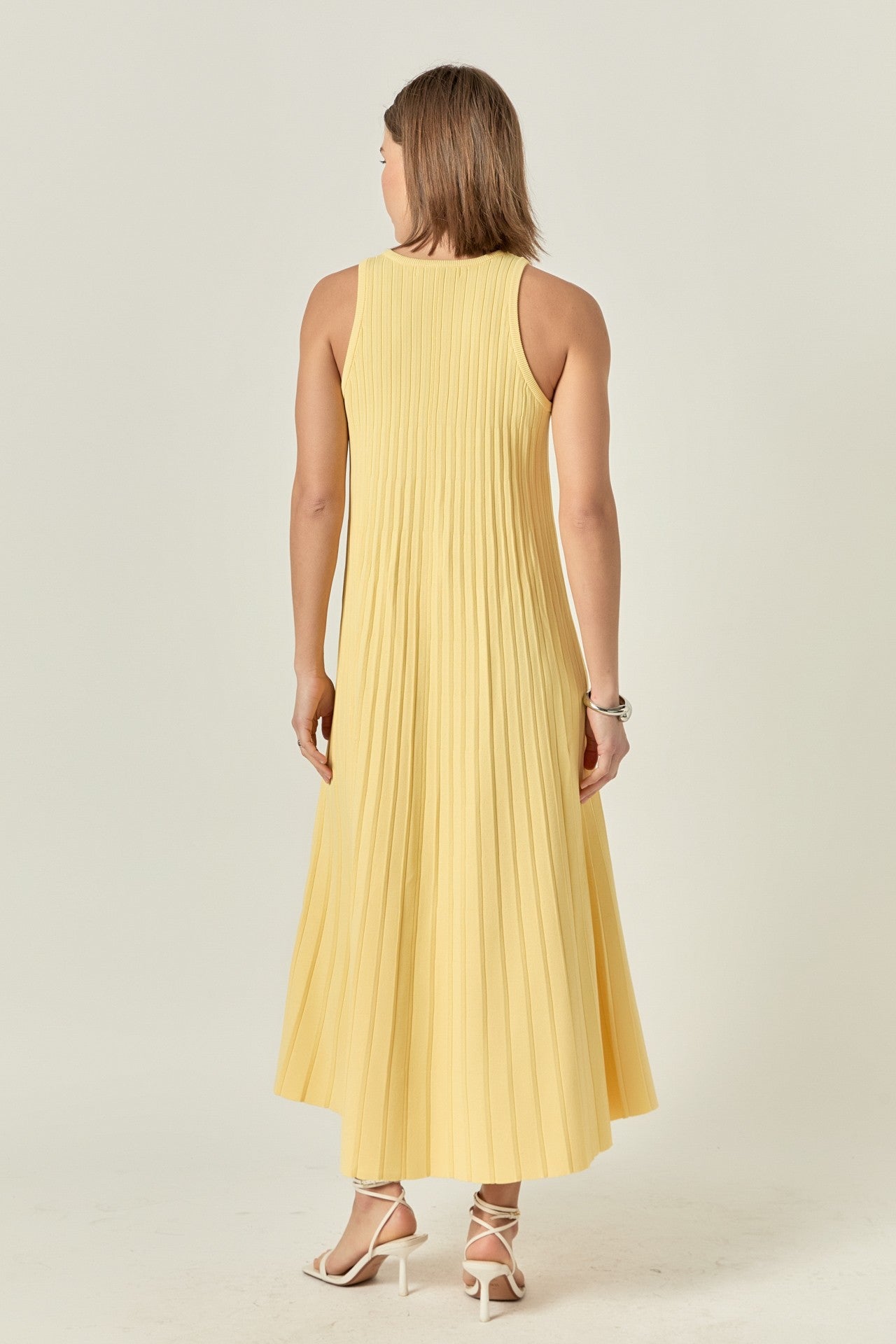 PLEATED KNIT MIDI