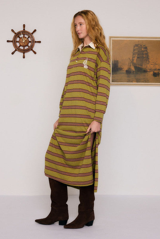 STRIPE SPORTS MIDI