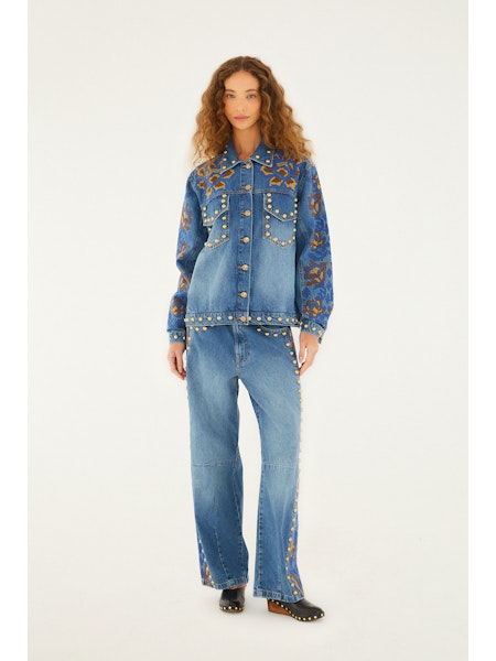 DETAILS STUD DENIM JACKET