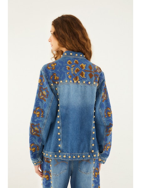 DETAILS STUD DENIM JACKET