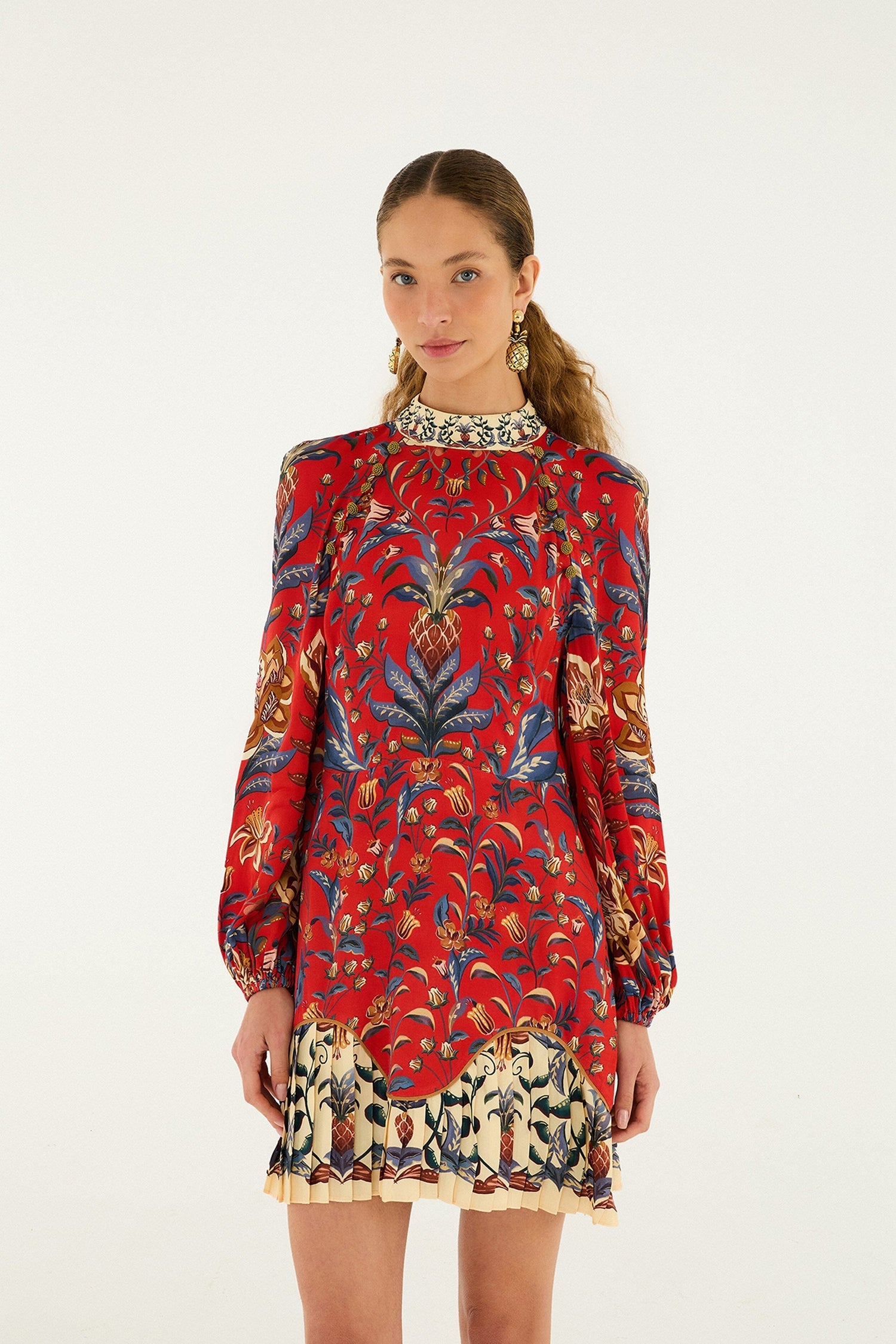WINTER BREEZE RED MINI DRESS