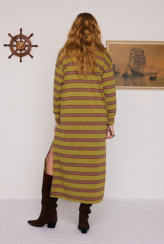 STRIPE SPORTS MIDI