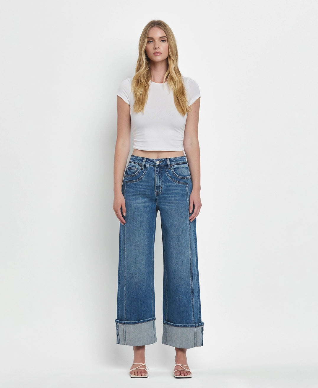 CUFFED BAGGY HIGH RISE