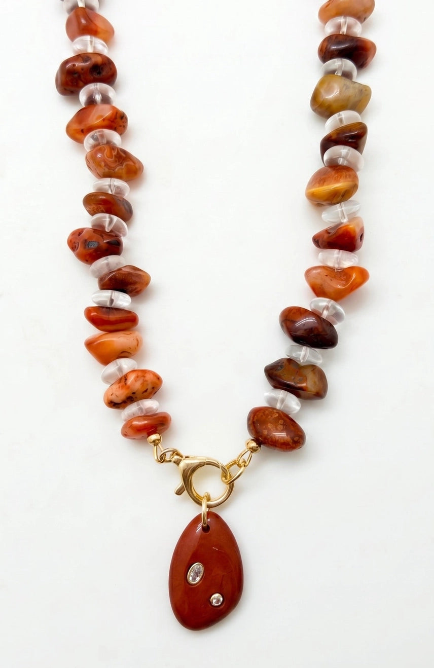 FALL BEADED STATEMENT NECKLACE