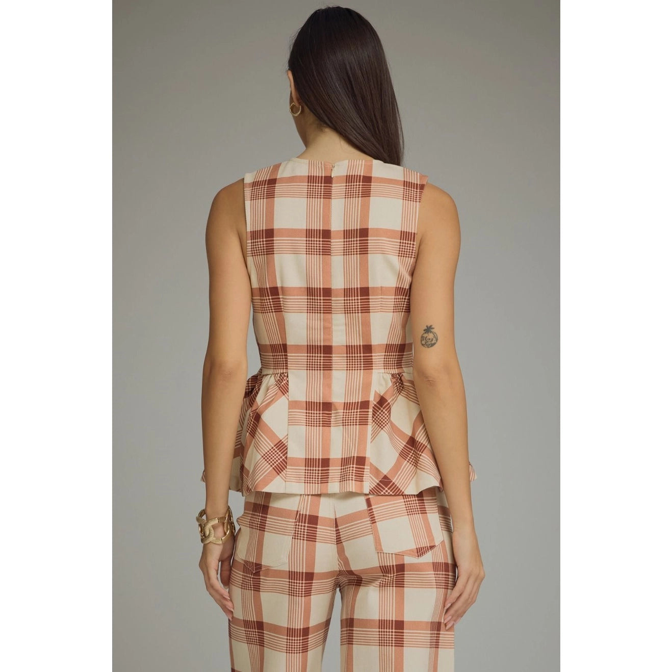 PLAID TOP