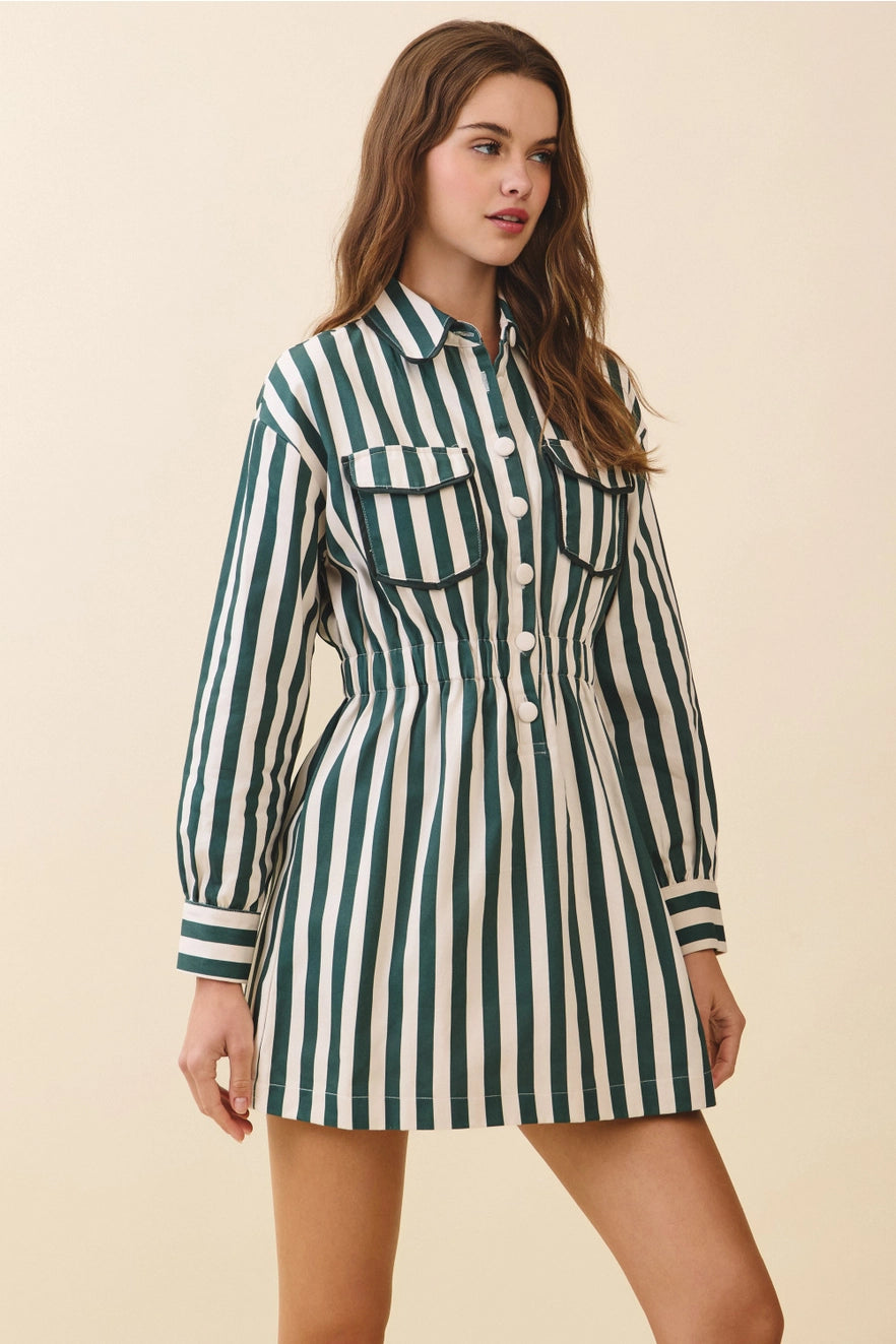 STRIPED SHIRT MINI