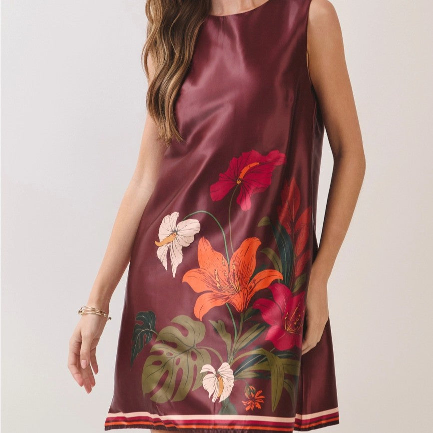 SATIN MINI DRESS